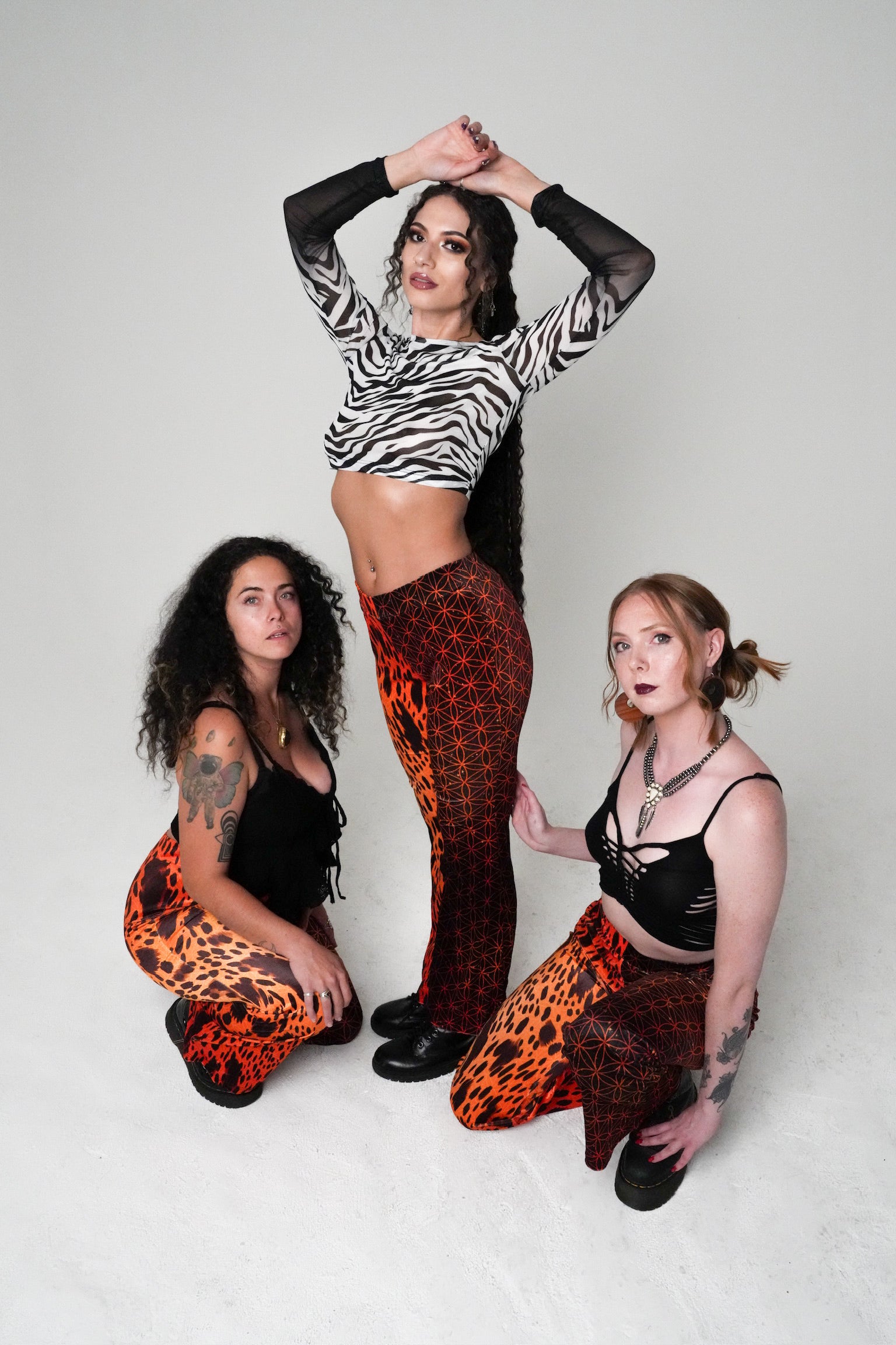 Neon Cheetah Velvet Flares