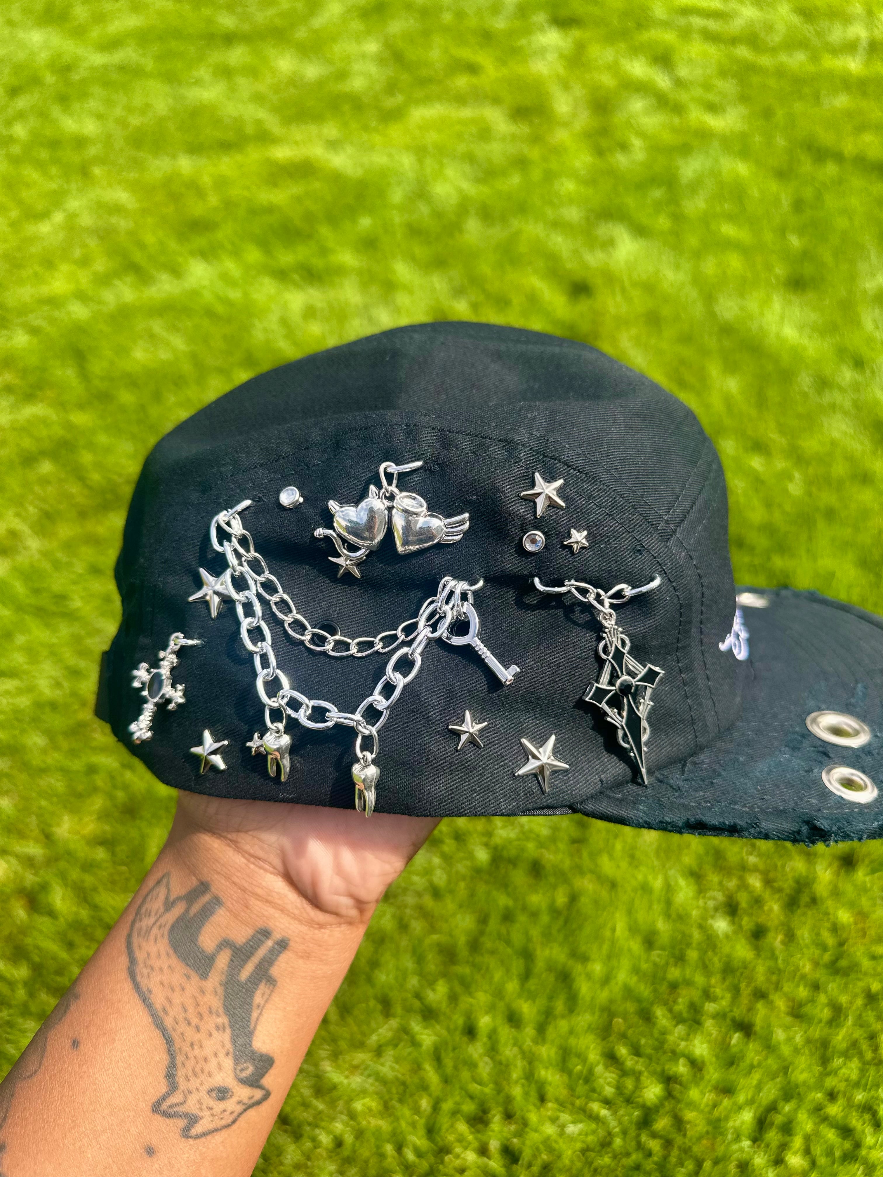 Hearted Pierced 5 Panel Hat