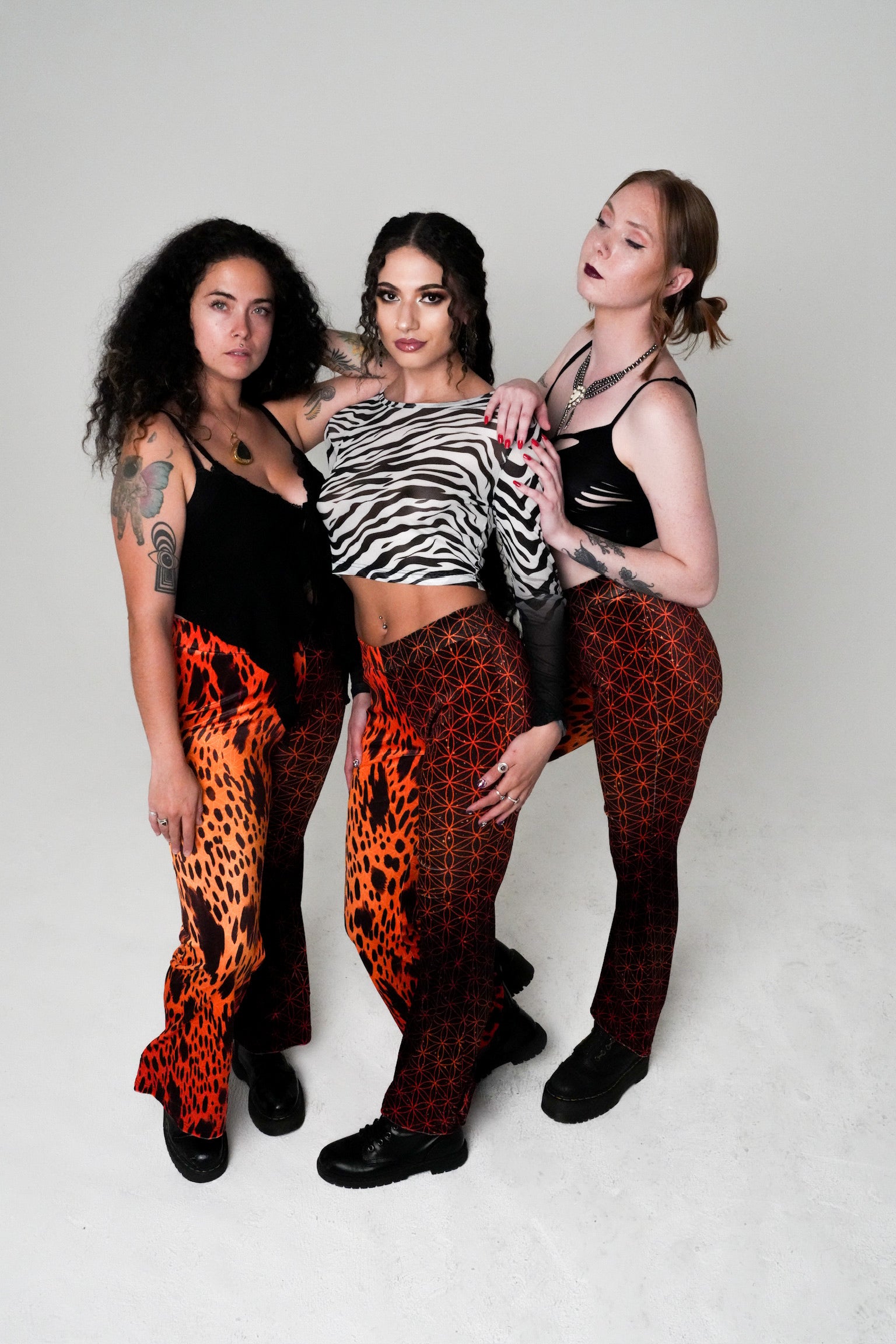 Neon Cheetah Velvet Flares